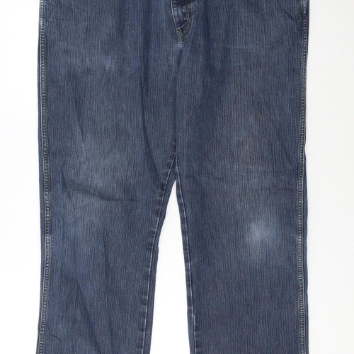 Wrangler Men's Blue Regular Fit Straight Denim Jeans W40 L32