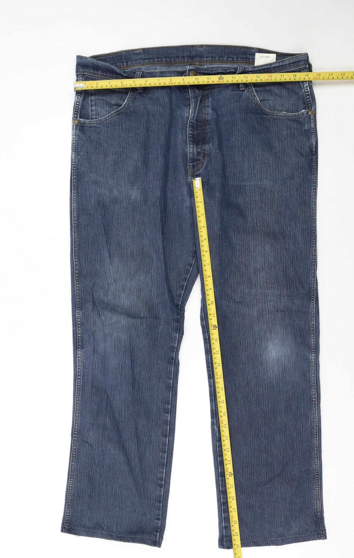 Wrangler Men's Blue Regular Fit Straight Denim Jeans W40 L32