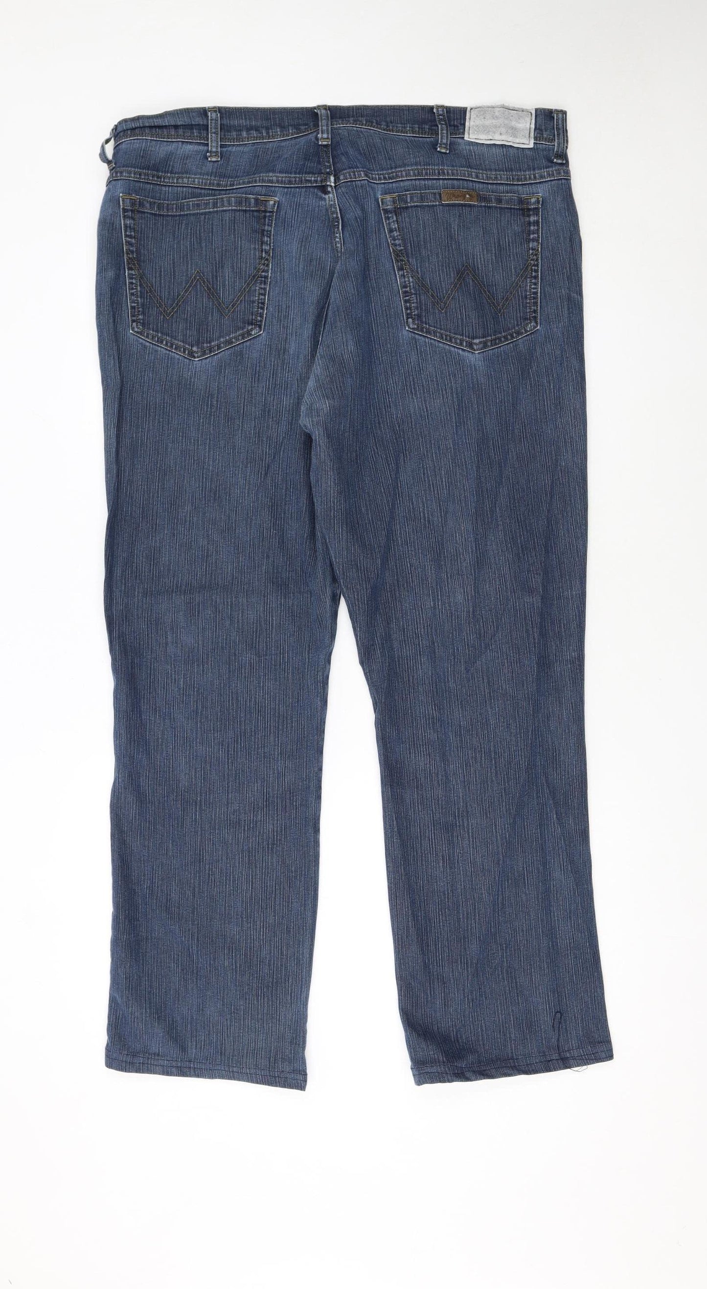 Wrangler Men's Blue Regular Fit Straight Denim Jeans W40 L32