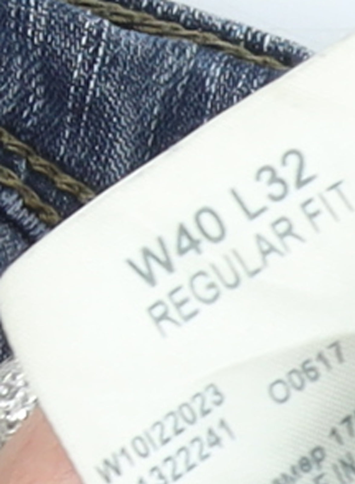 Wrangler Men's Blue Regular Fit Straight Denim Jeans W40 L32