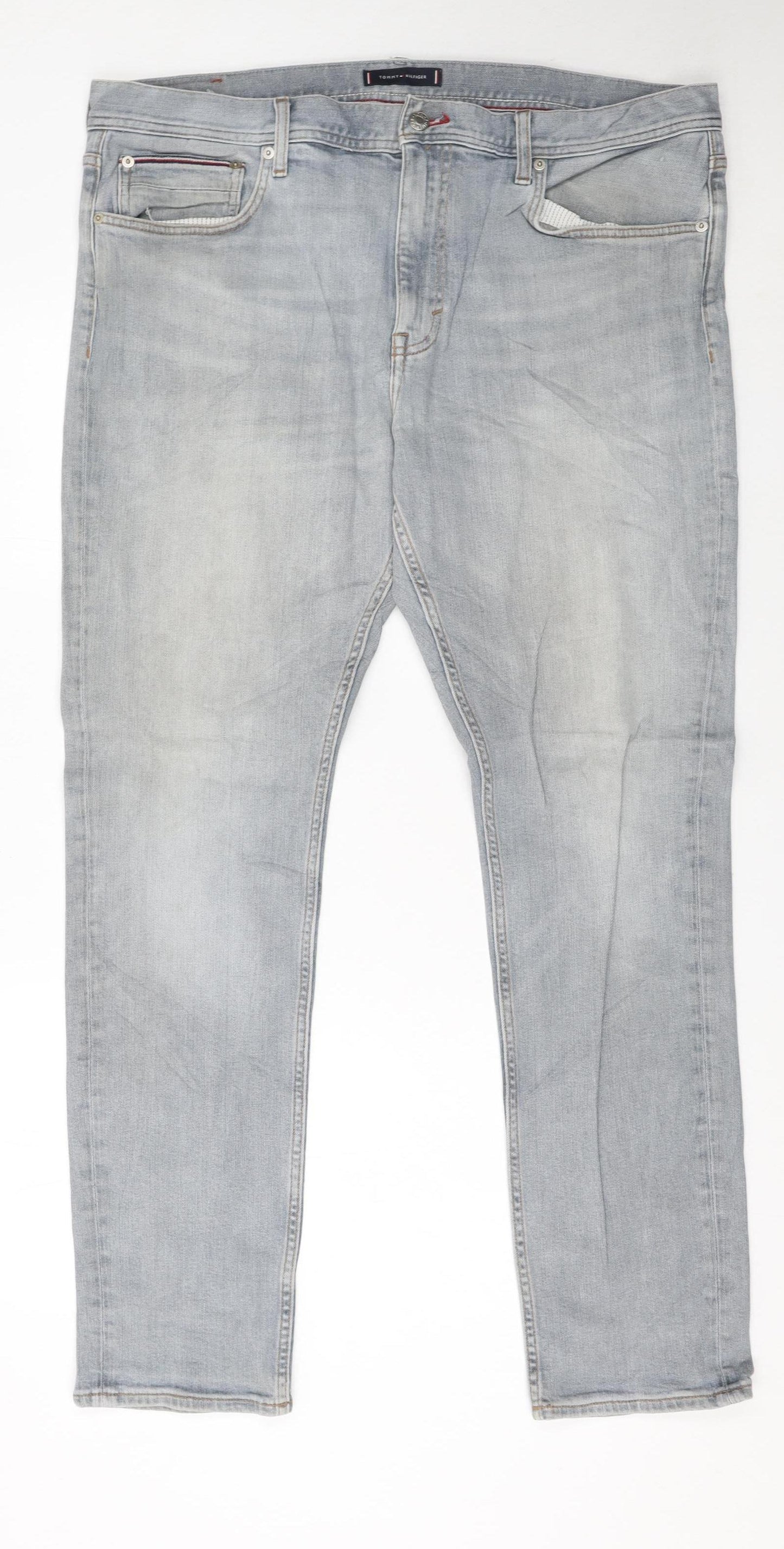 Tommy Hilfiger Men’s Blue Slim Tapered Jeans 38x30 Houston Stretch Denim