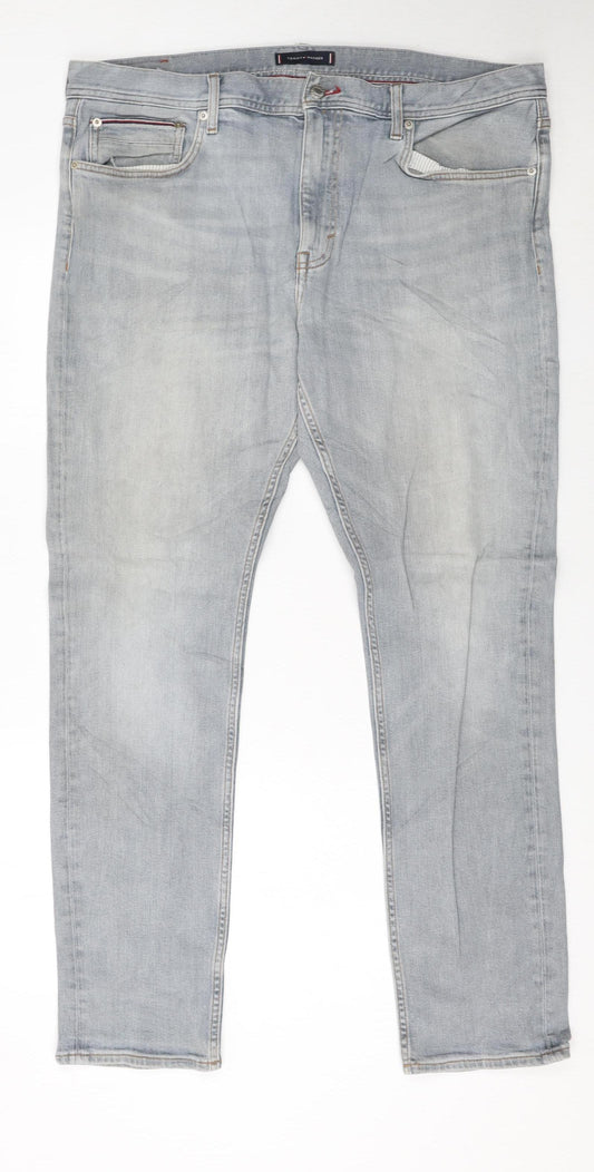 Tommy Hilfiger Men’s Blue Slim Tapered Jeans 38x30 Houston Stretch Denim