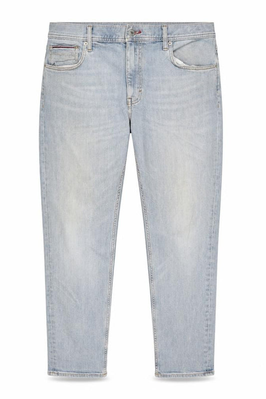 Front view of Tommy Hilfiger Men’s Blue Slim Tapered Jeans 38x30 Houston Stretch Denim