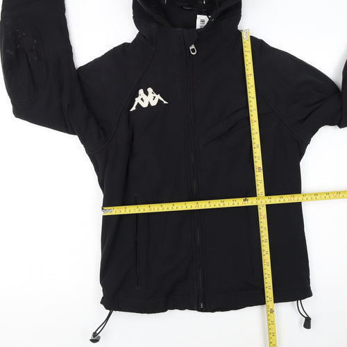 Kappa Womens Black XL Hooded Full Zip Winter Puffer Jacket