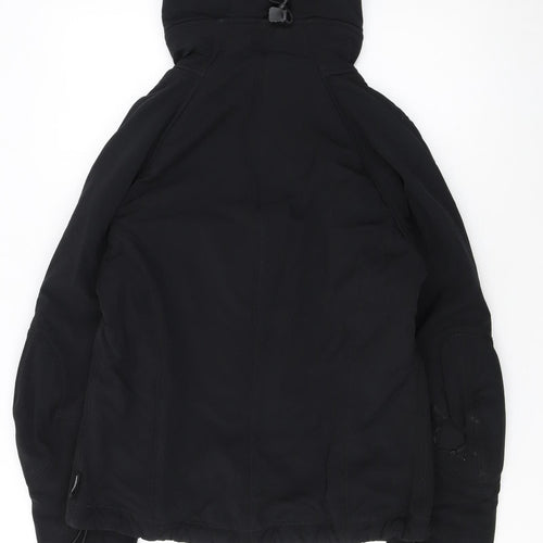 Kappa Womens Black XL Hooded Full Zip Winter Puffer Jacket
