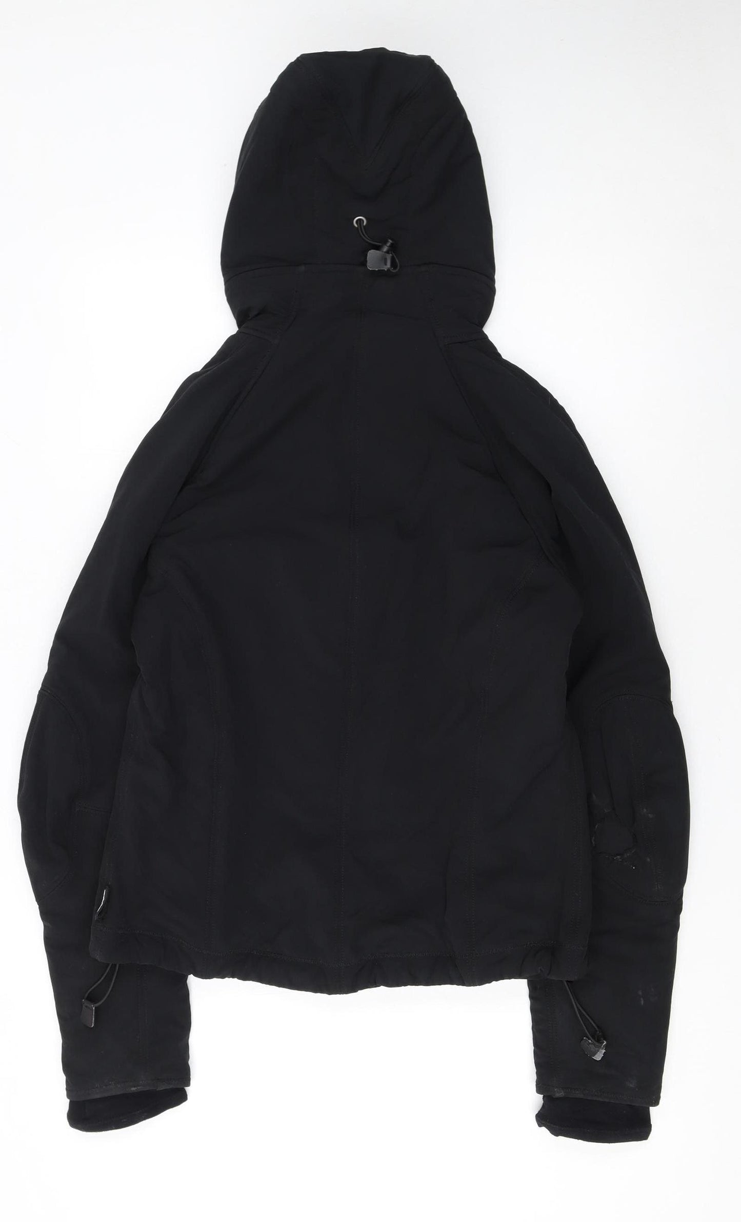 Kappa Womens Black XL Hooded Full Zip Winter Puffer Jacket