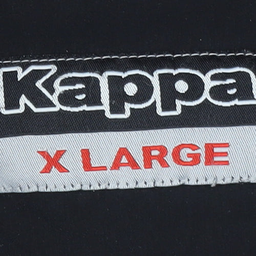 Kappa Womens Black XL Hooded Full Zip Winter Puffer Jacket
