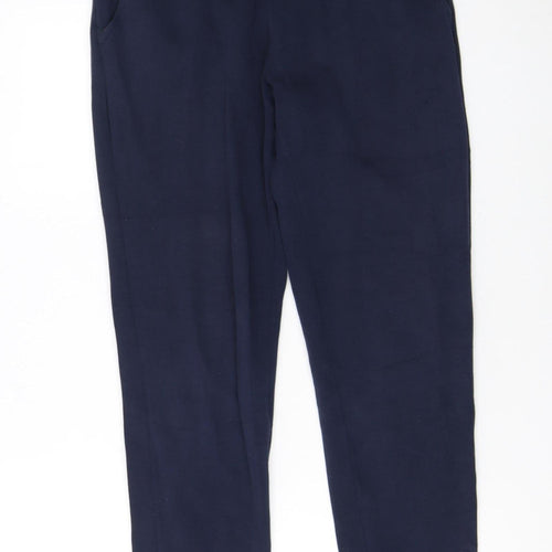 Hugo Boss Boys Blue Jogger Trousers 16 Years Elastic Waist Cotton Blend