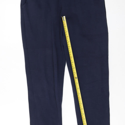 Hugo Boss Boys Blue Jogger Trousers 16 Years Elastic Waist Cotton Blend