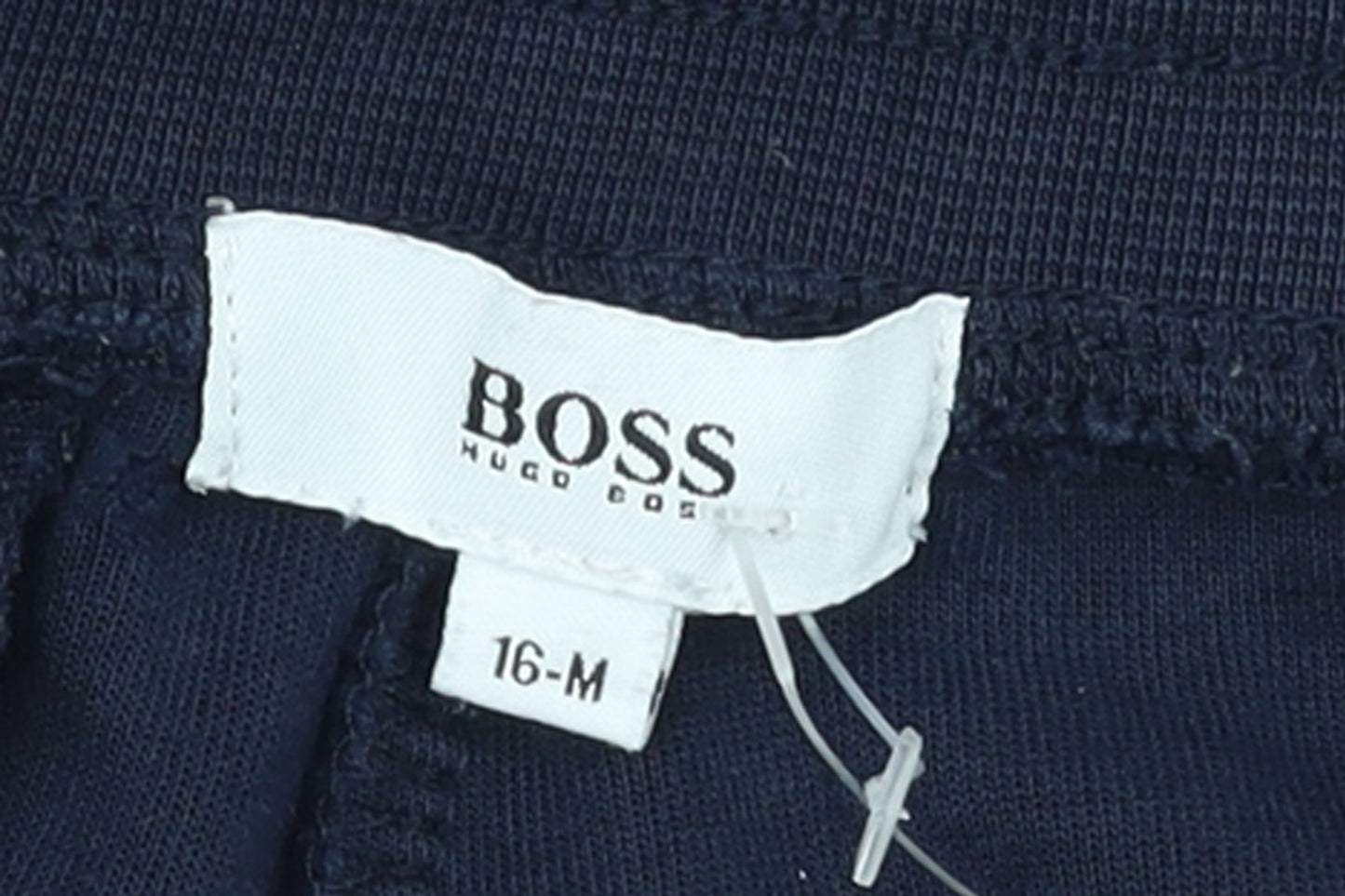 Hugo Boss Boys Blue Jogger Trousers 16 Years Elastic Waist Cotton Blend