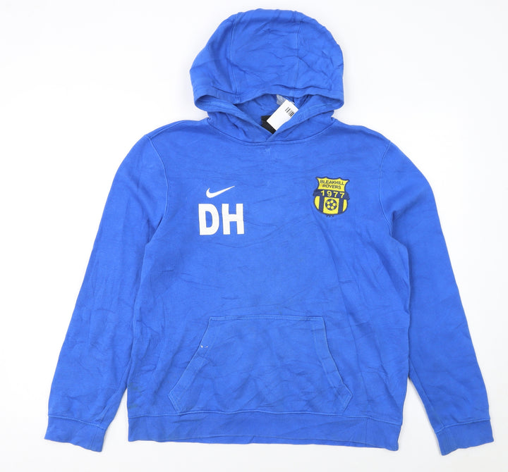 Nike Boys Blue XL Pullover Hoodie Bleakhill Athletic Football Top