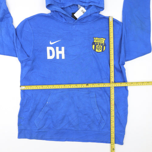 Nike Boys Blue XL Pullover Hoodie Bleakhill Athletic Football Top