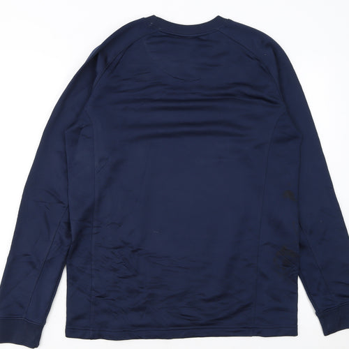 Nike Boys Navy Blue Crew Neck Dri-FIT Sweatshirt XL 13-15 Years Football
