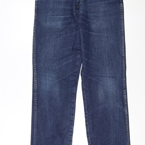 Wrangler Men's Blue Texas Stretch Straight Denim Jeans W31 L34