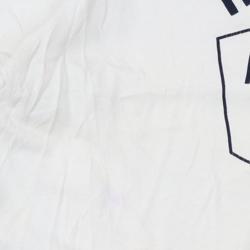Hugo Boss Men's White Cotton Logo T-Shirt Size L Regular Fit