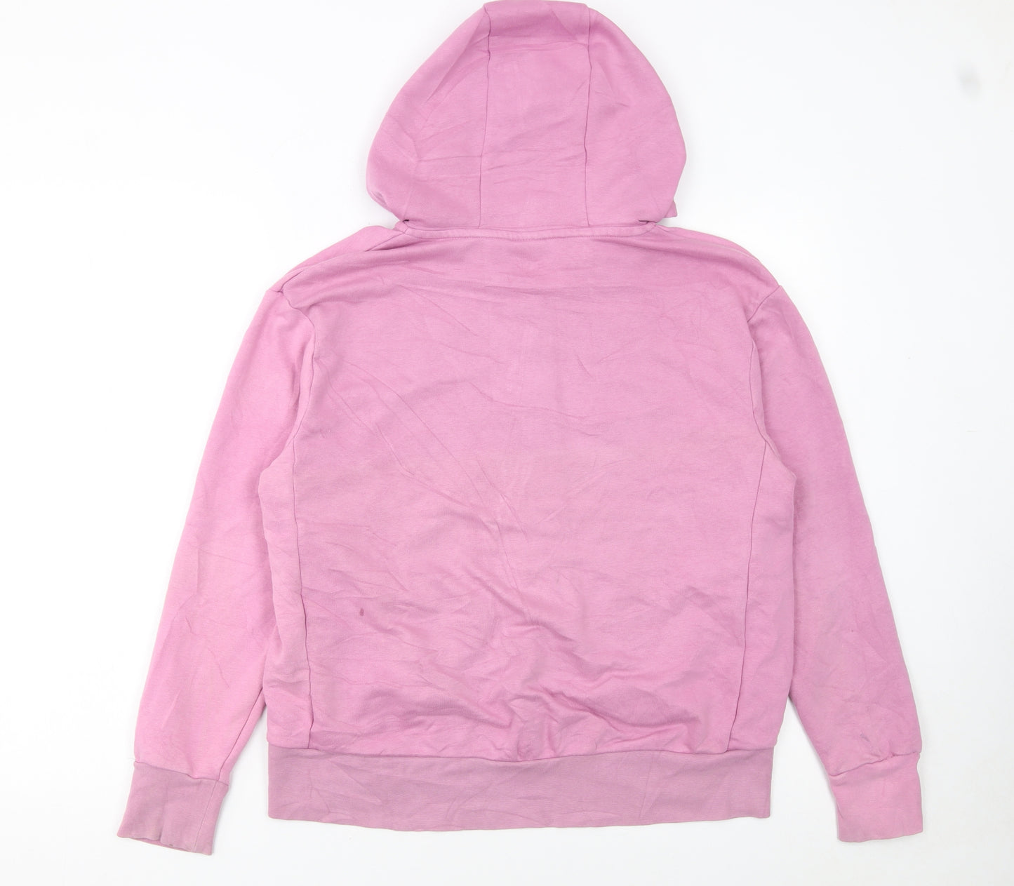 Nike Women's Pink Full Zip Hoodie Small Dri-Fit Logo Casual