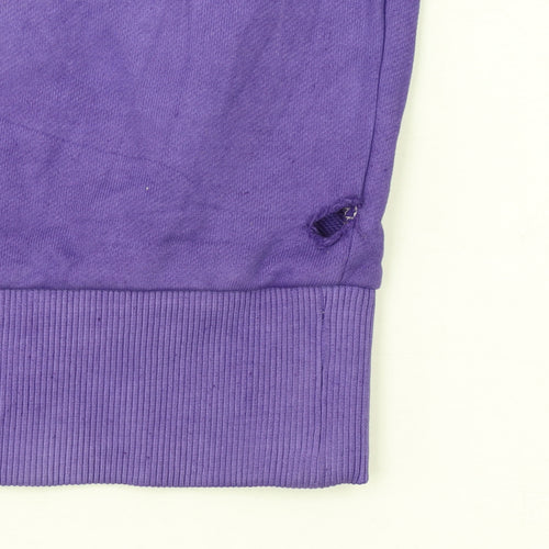 Calvin Klein Women’s Purple 1/2 Zip Cotton Sweatshirt Size S