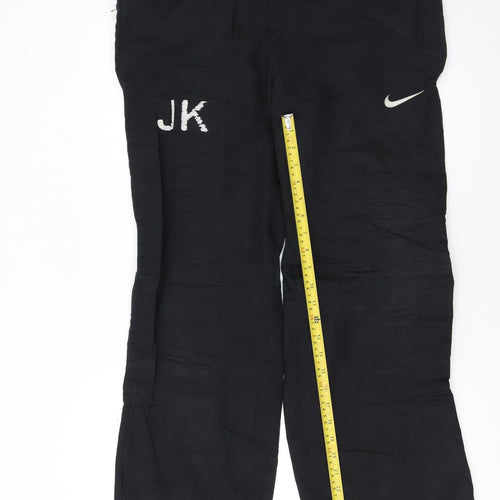 Nike Men's Black Dri-FIT Track Pants S Quick Dry Sportswear