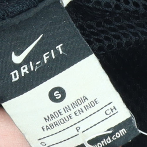 Nike Men's Black Dri-FIT Track Pants S Quick Dry Sportswear