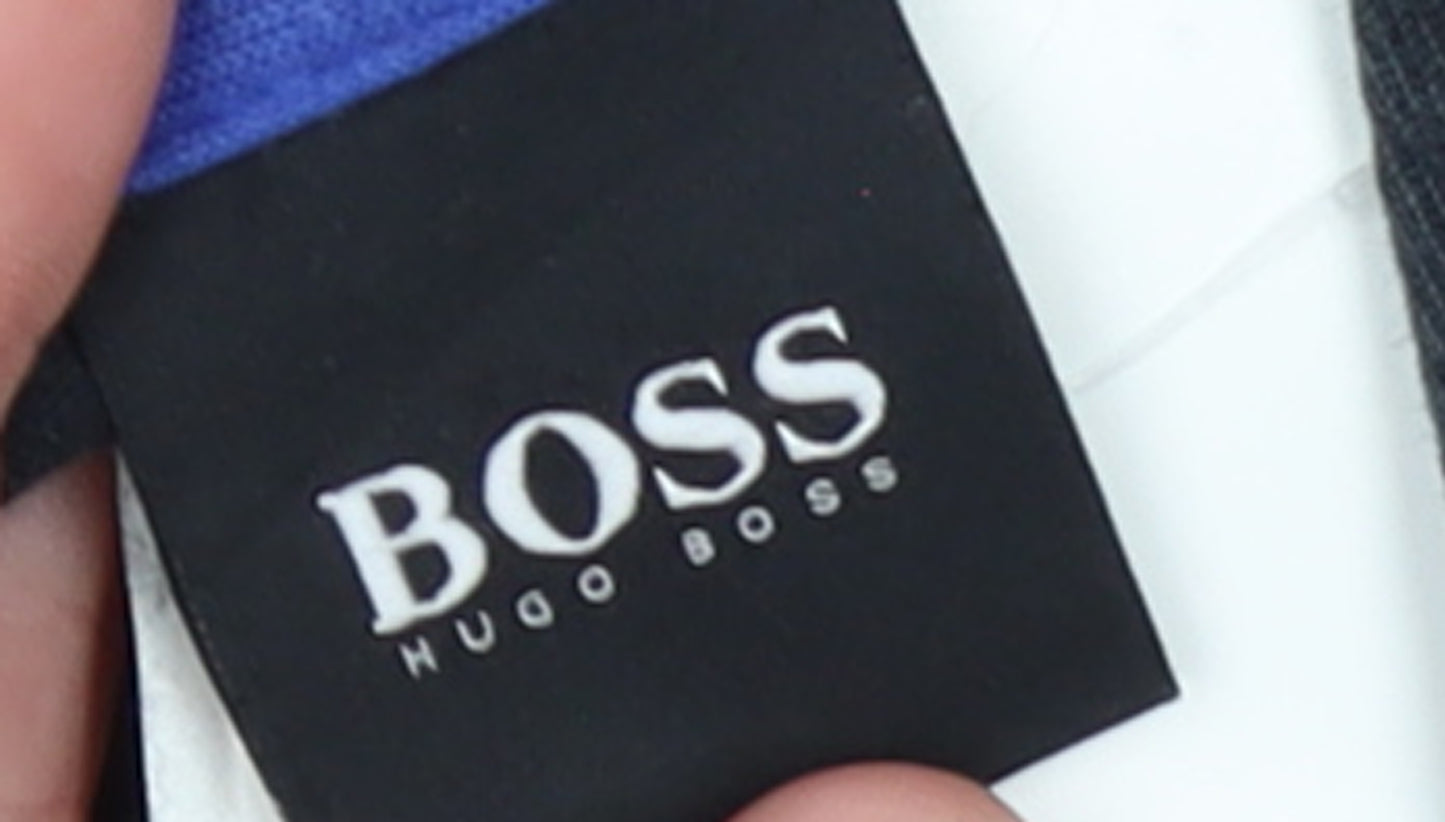 Hugo Boss Men’s Black XL Pullover Hoodie with Logo & Stripe Detail