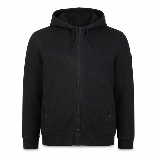 Hugo Boss Men's Black Full Zip Hoodie Size L Cotton Blend