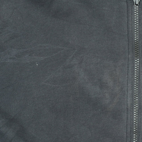 Hugo Boss Men's Black Full Zip Hoodie Size L Cotton Blend