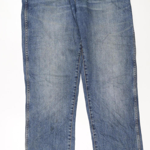 Wrangler Men's Blue Straight Leg Texas Stretch Jeans W33 L34