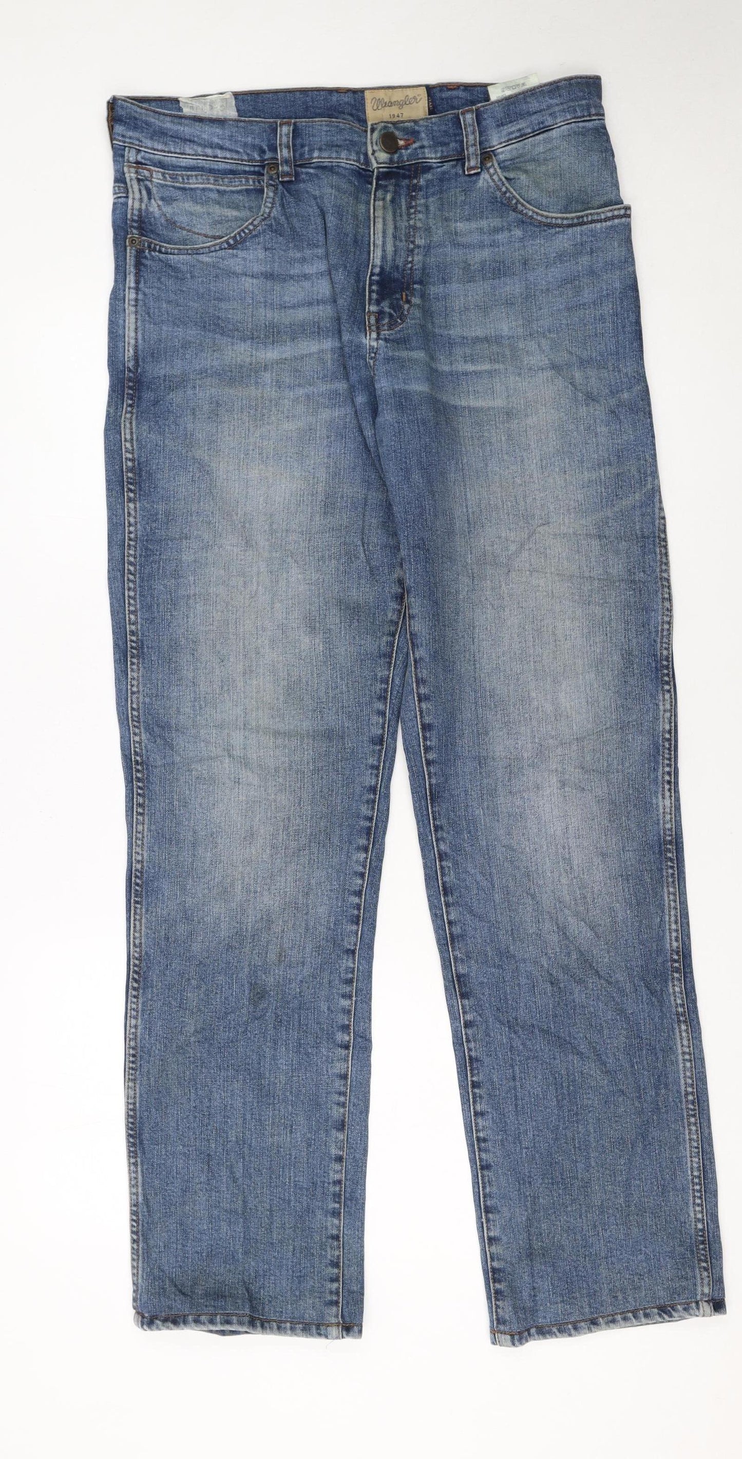 Wrangler Men's Blue Straight Leg Texas Stretch Jeans W33 L34