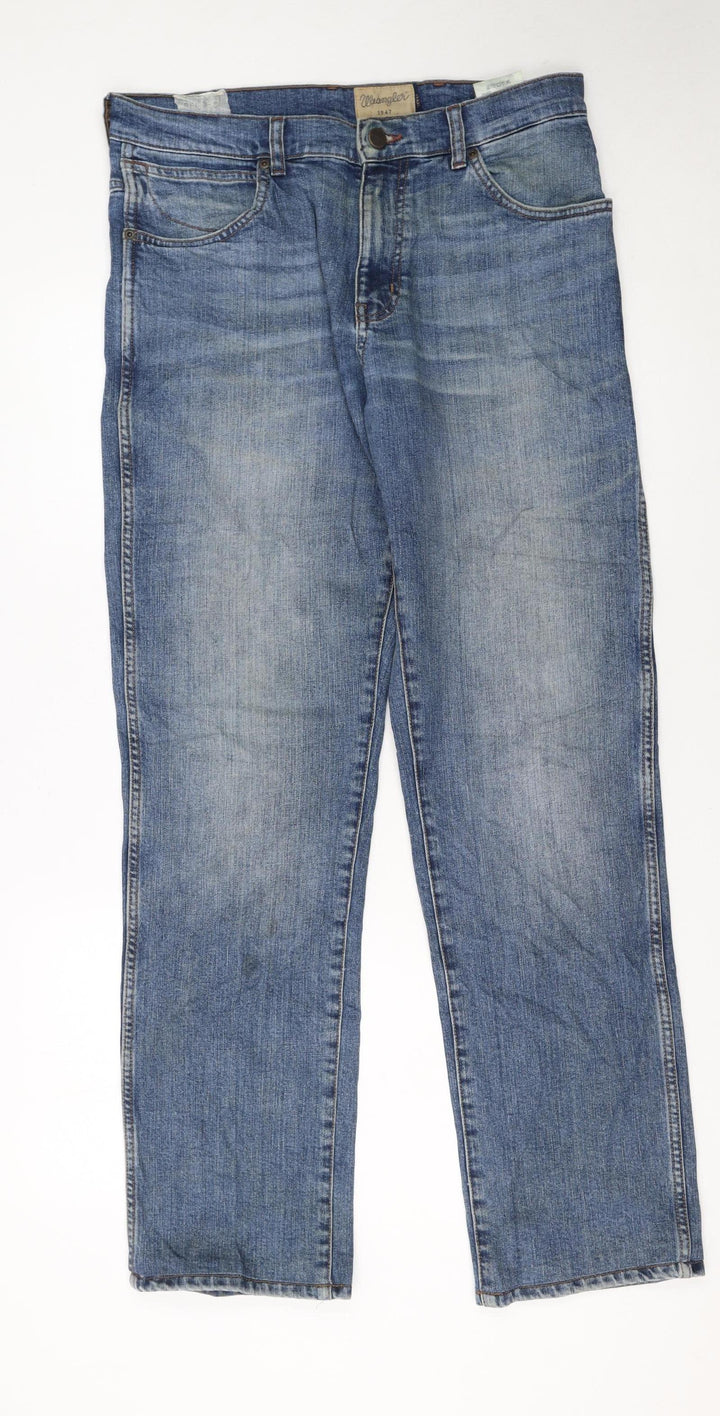 Wrangler Men's Blue Straight Leg Texas Stretch Jeans W33 L34