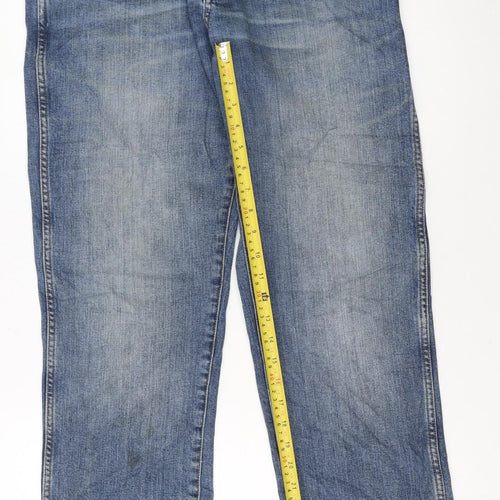 Wrangler Men's Blue Straight Leg Texas Stretch Jeans W33 L34