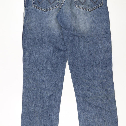 Wrangler Men's Blue Straight Leg Texas Stretch Jeans W33 L34