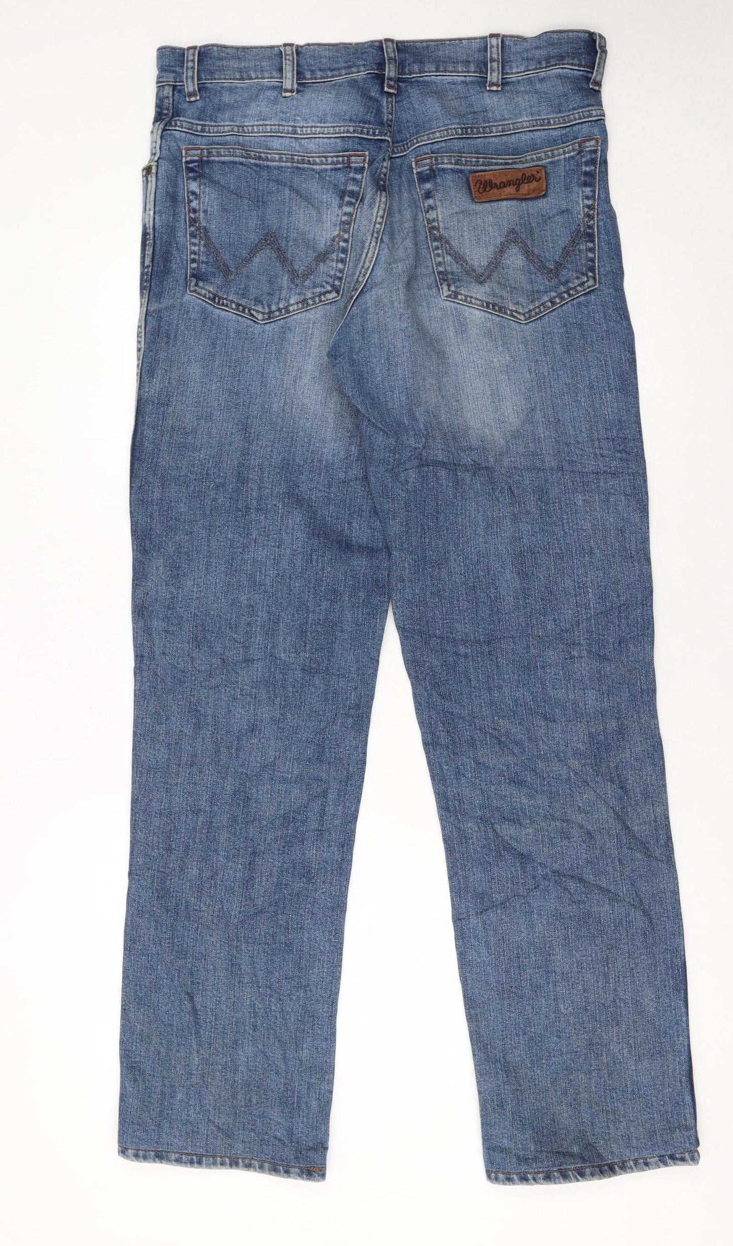 Wrangler Men's Blue Straight Leg Texas Stretch Jeans W33 L34