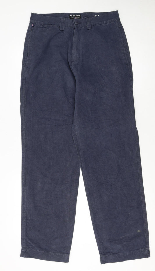 Ralph Lauren Men’s Blue Cotton Chino Trousers W30 L32
