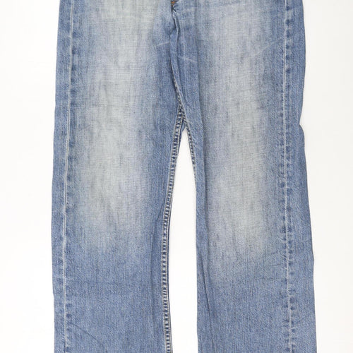 Lee Men's Blue Nash Straight Leg Denim Jeans W32 L32