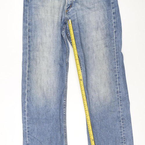 Lee Men's Blue Nash Straight Leg Denim Jeans W32 L32