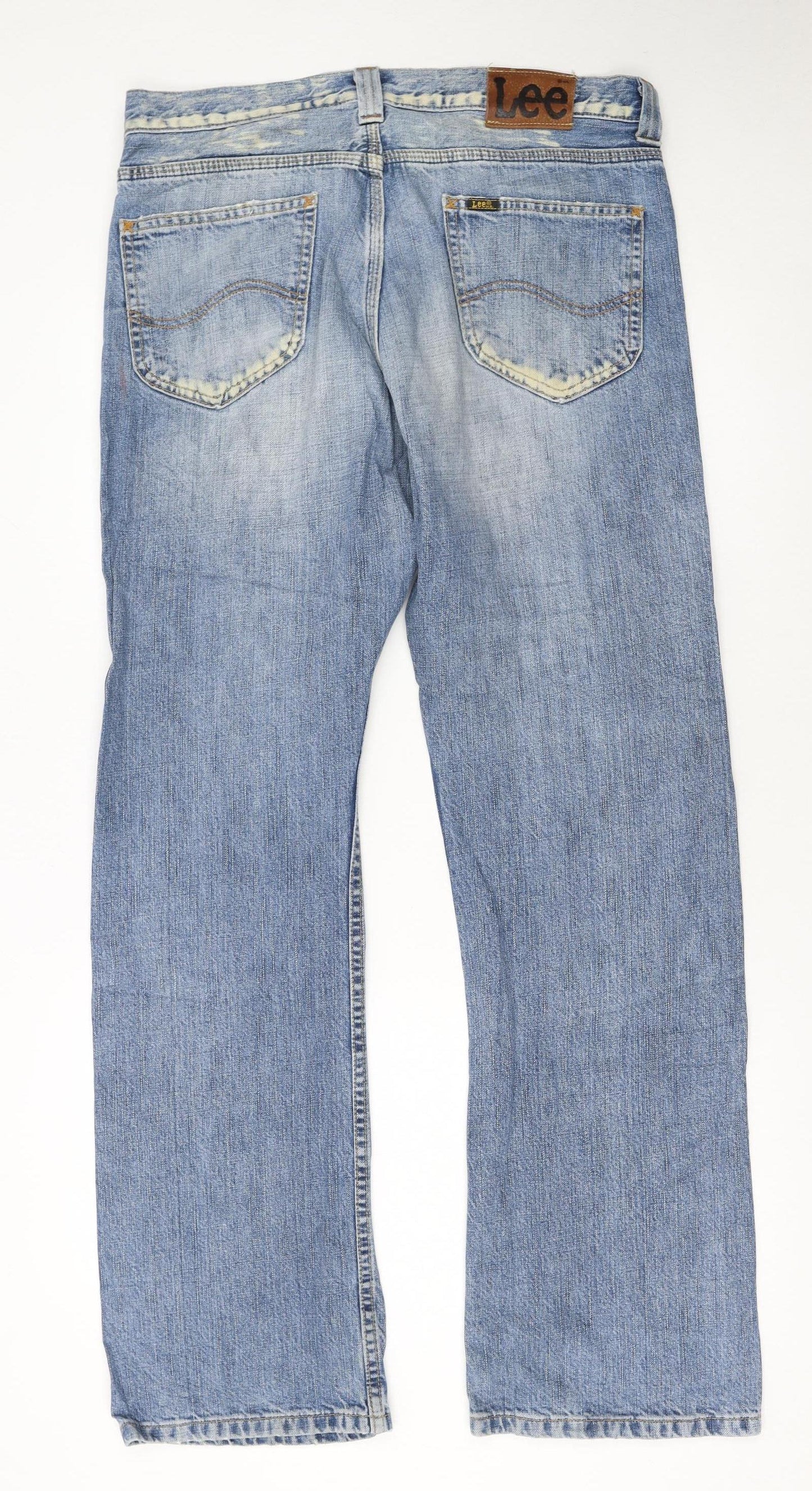 Lee Men's Blue Nash Straight Leg Denim Jeans W32 L32