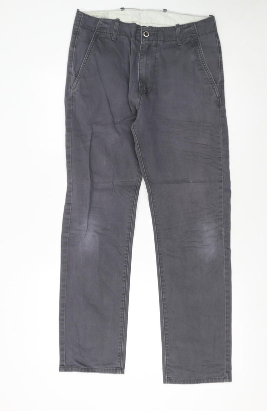 Levi's Men's Grey Slim Fit Chino Trousers W30 L30