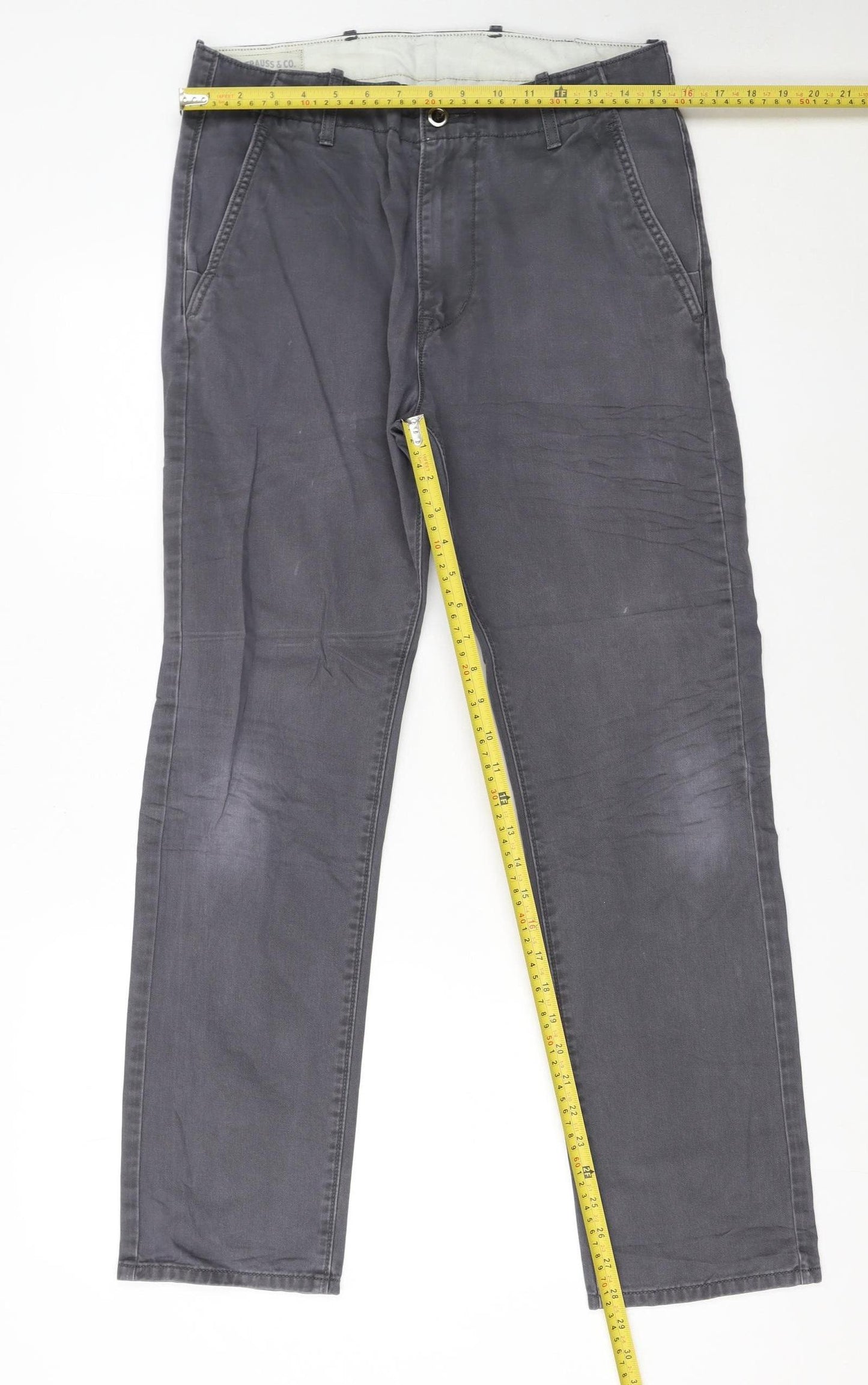 Levi's Men's Grey Slim Fit Chino Trousers W30 L30