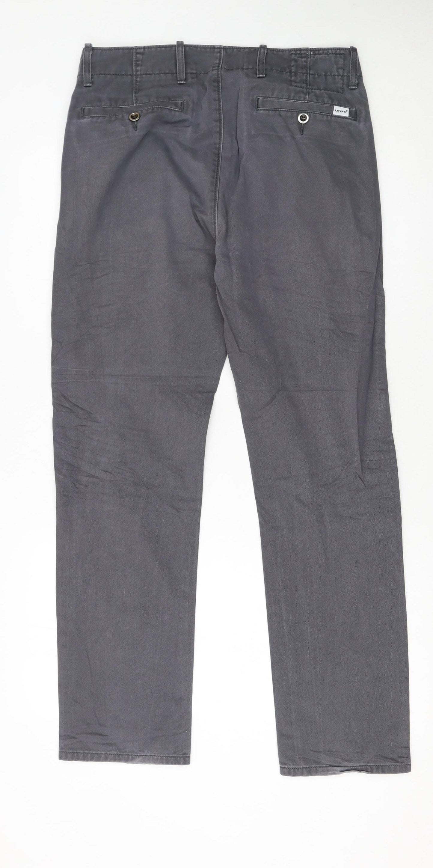 Levi's Men's Grey Slim Fit Chino Trousers W30 L30