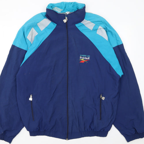 Raider Men's Blue XL Retro Colourblock Track Jacket