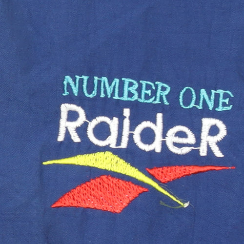 Raider Men's Blue XL Retro Colourblock Track Jacket