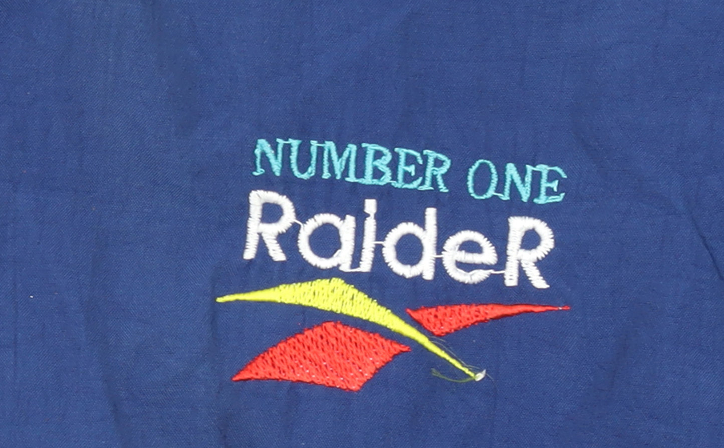 Raider Men's Blue XL Retro Colourblock Track Jacket