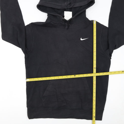 Nike Men's Black Pullover Hoodie Medium Logo Fleece Sweatshirt