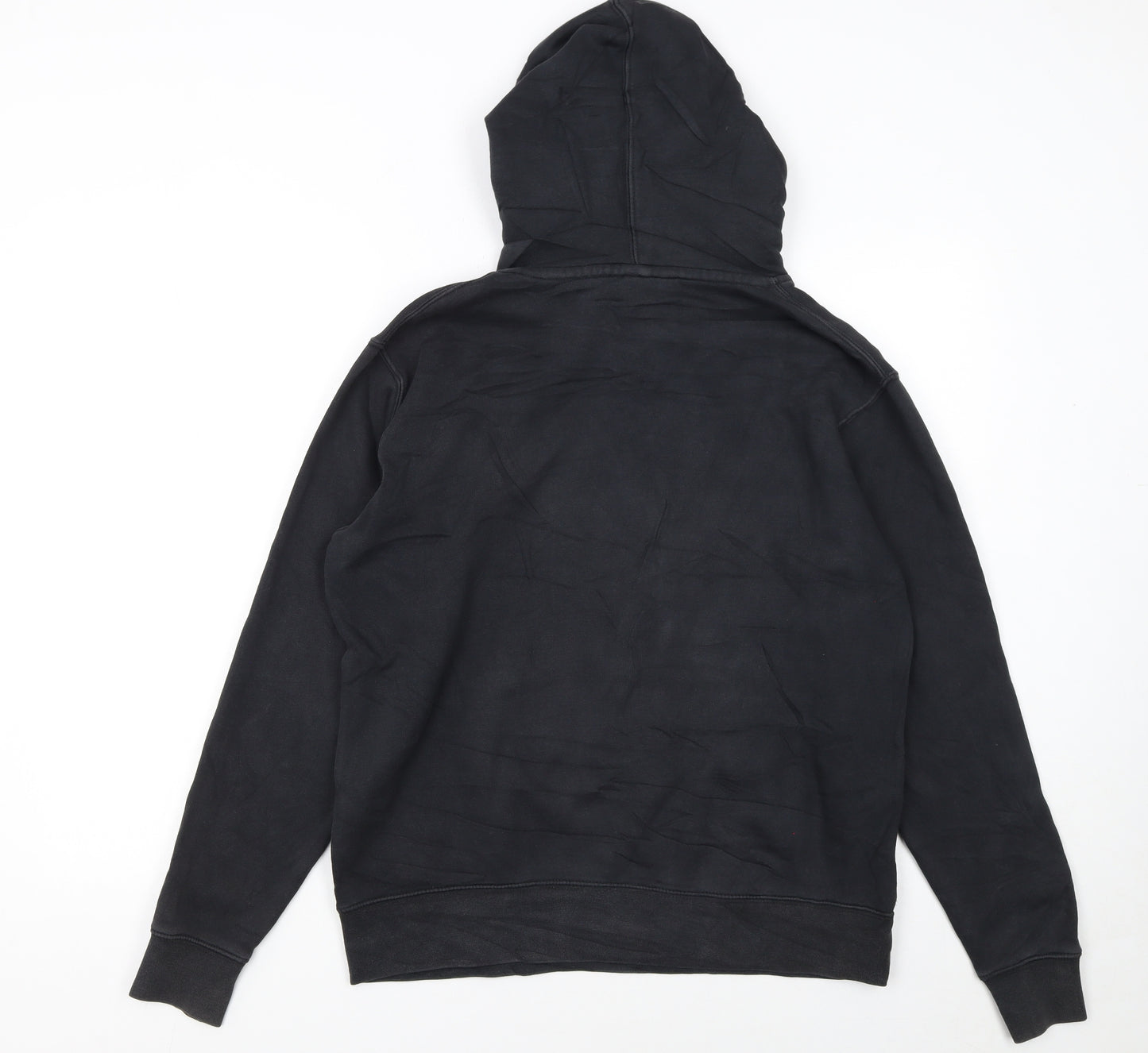 Nike Men's Black Pullover Hoodie Medium Logo Fleece Sweatshirt