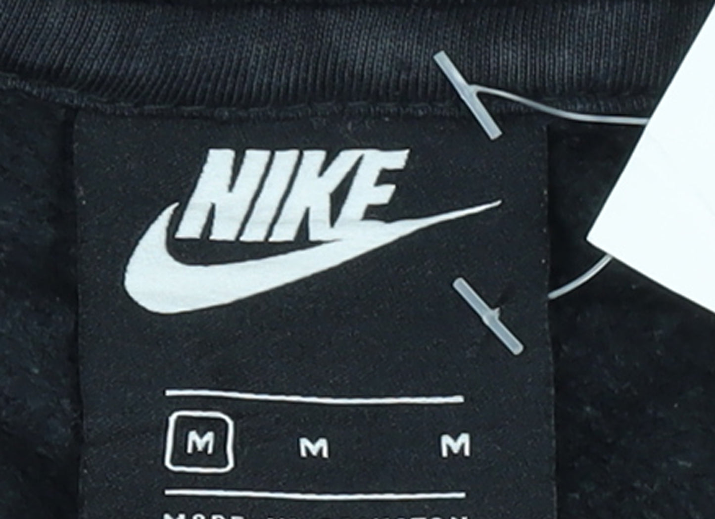 Nike Men's Black Pullover Hoodie Medium Logo Fleece Sweatshirt
