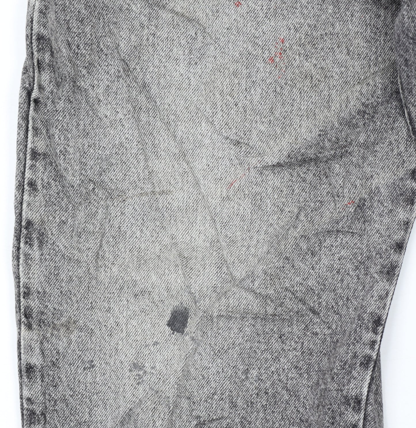Lee Cooper Men's Grey Acid Wash Straight Jeans W40 L34