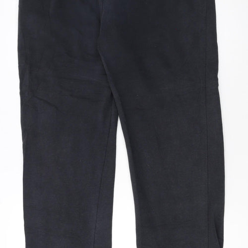 Reebok Men Black Jogger Trousers L Regular Fit Elastic Waist