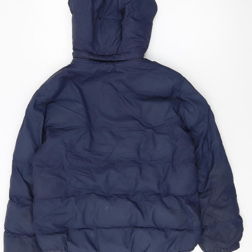 Timberland Boys Blue Hooded Puffer Jacket Size 12 Years