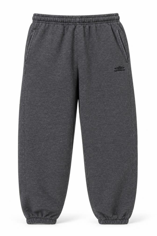 Umbro Men's Grey Fleece Sweatpants S Elastic Waist Jogger