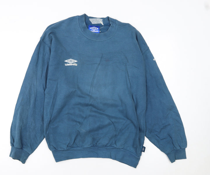 Umbro Boys Blue Pullover Crew Neck Sweatshirt Size 164cm